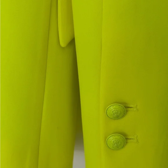 L'Agence Women's Neon Yellow Blazer in size 4 never used